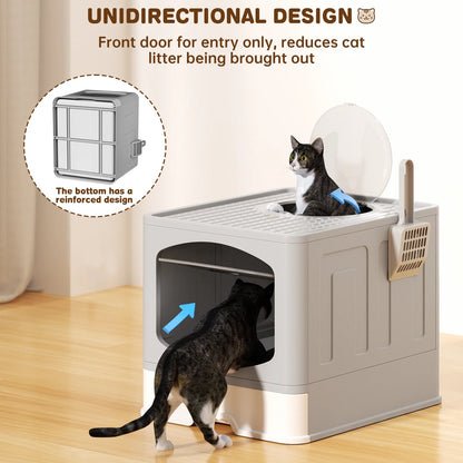 Disposable Litter Boxes for Cats, Large Sized 5-Pack, Disposable Cat Litter Box for Rabbits, Guinea Pigs, Small Animals or Travel, Extra Thick, Very Sturdy and Durable and Water Resistant
